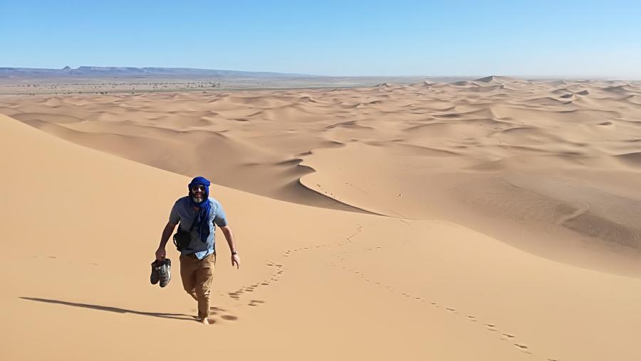 Desert Marocain : Randonnee la grand traverse du desert  Erg Chegaga 