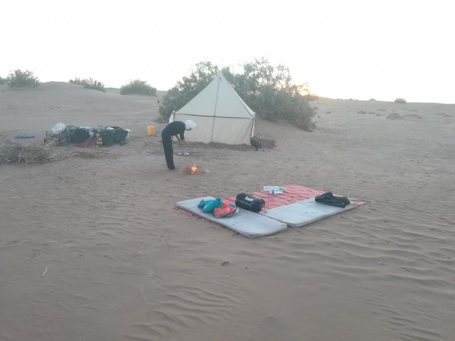 Desert Marocain : Bivouac Sauvage dans le desert marocain 