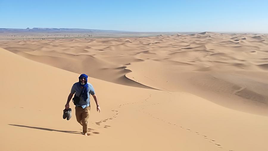 Desert Marocain : Randonnee la grand traverse desert  Erg Chegaga 