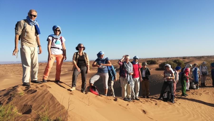 Desert Marocain : Randonnee la grand traverse du desert  Erg Chegaga 